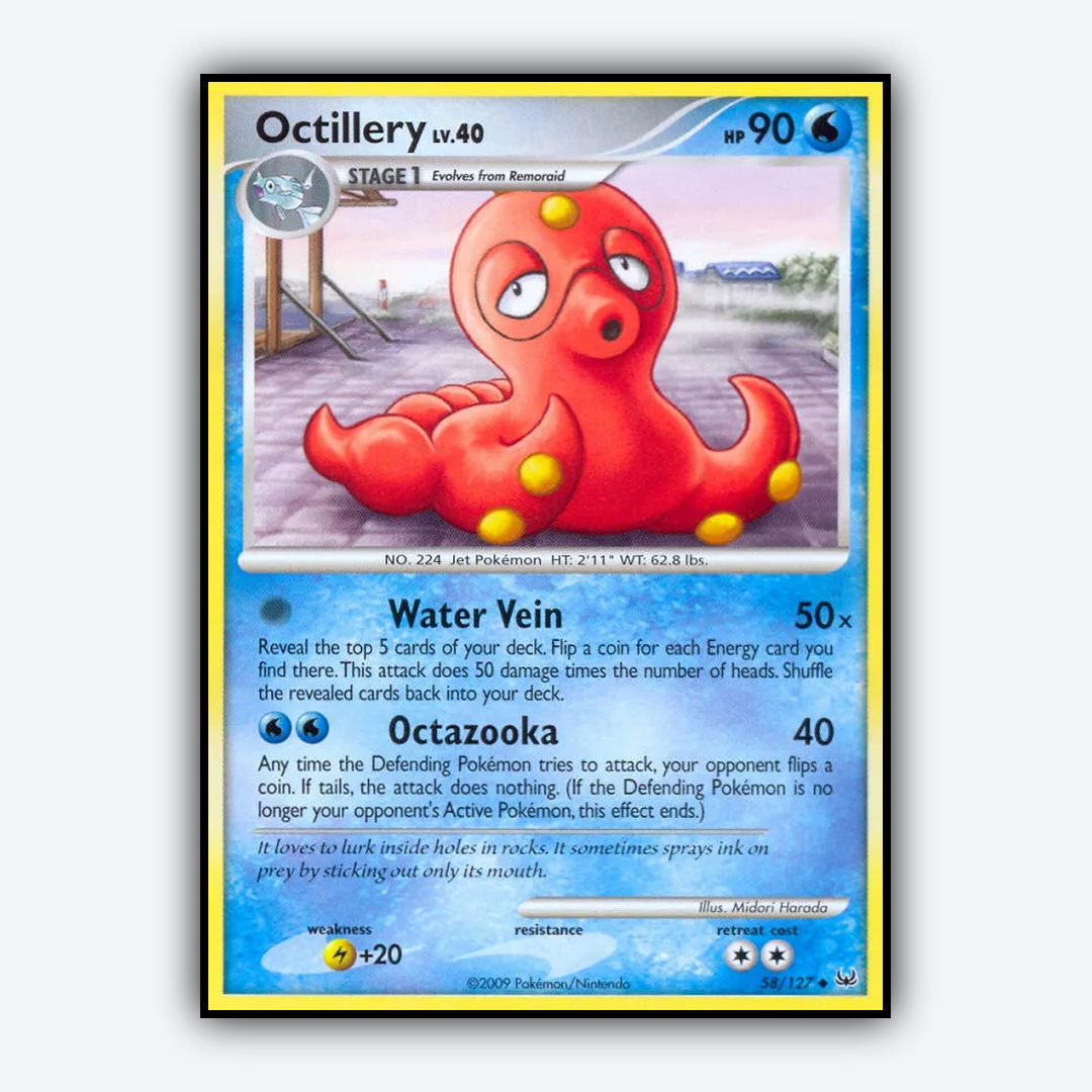 Octillery 058/127 - Platinum Set - Card Rug