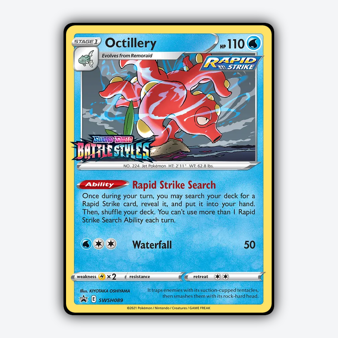 Octillery #89 - SWSH Black Star Promos Set - Card Rug