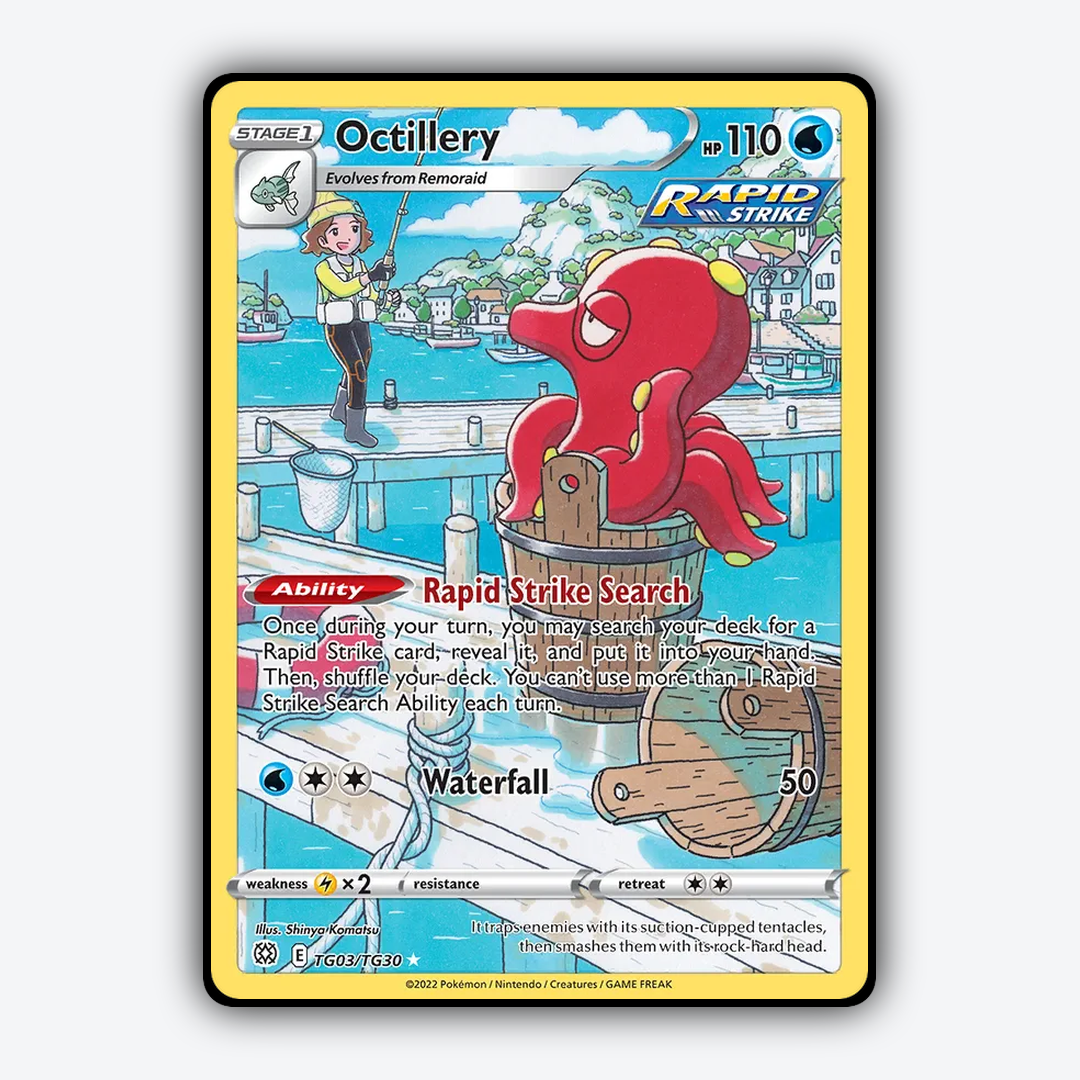 Octillery TG003/30 - TG003/30 Brilliant Stars Trainer Gallery Set - Card Rug