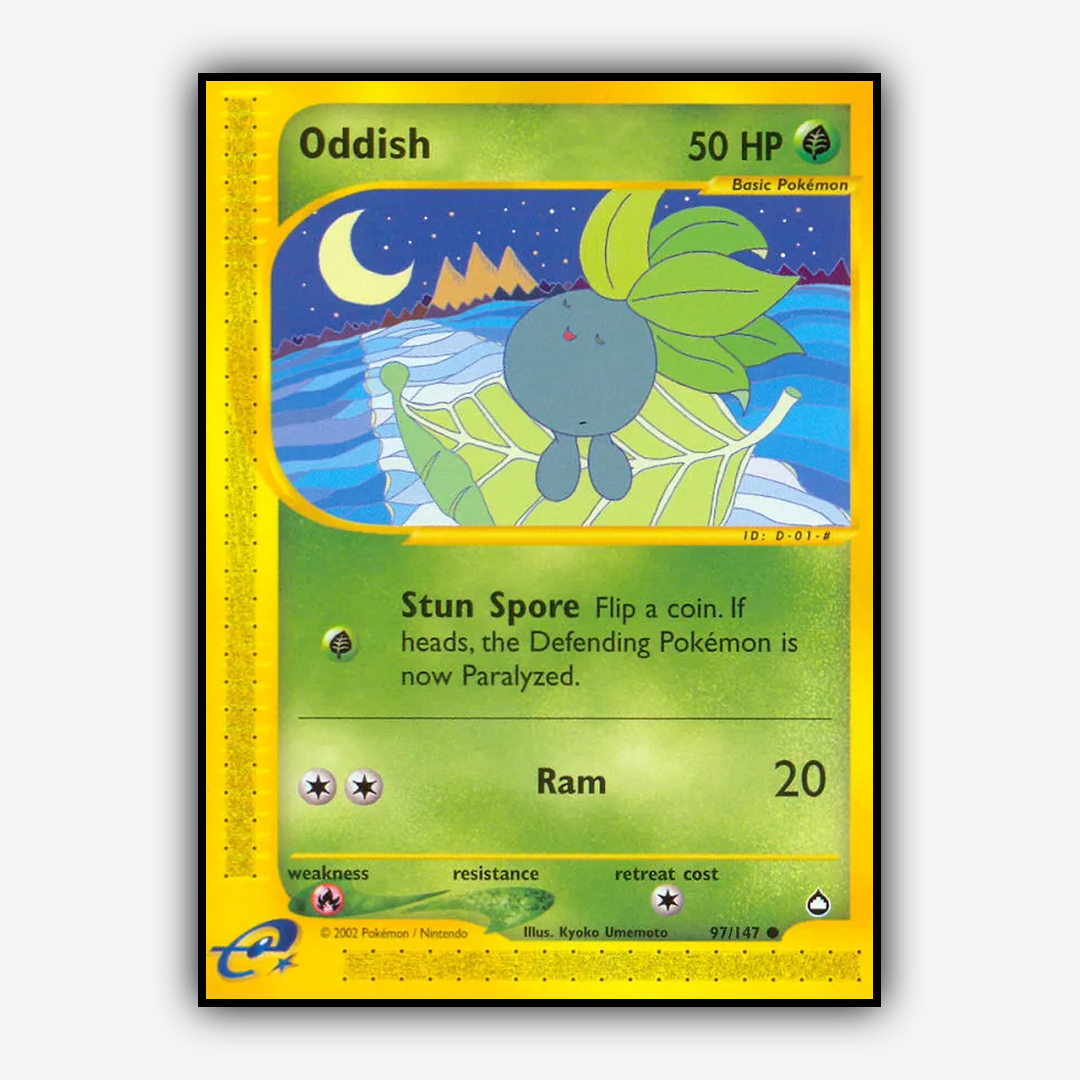Oddish 097/147 - Aquapolis Set - Card Rug