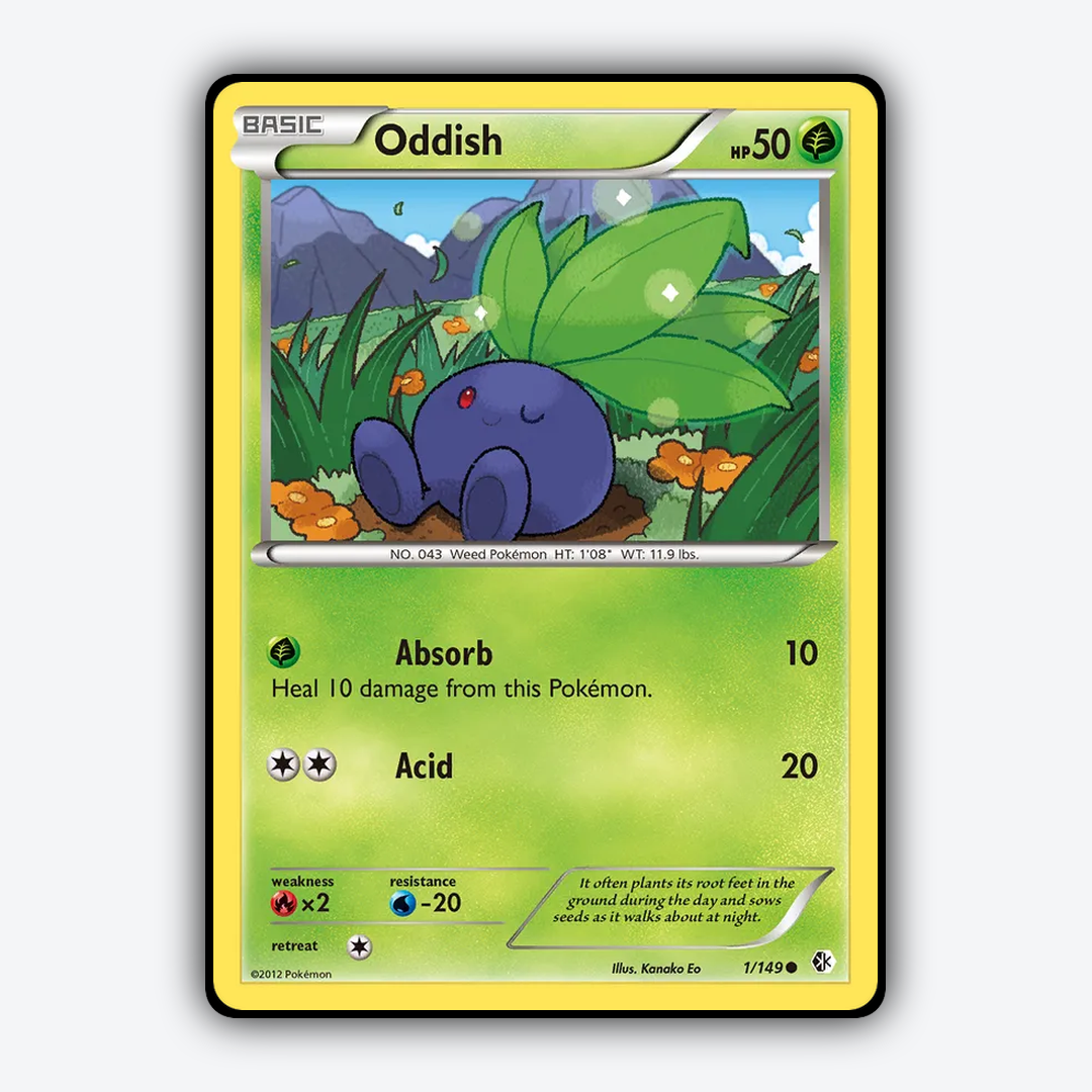 Oddish 001/149 - Boundaries Crossed Set - Card Rug