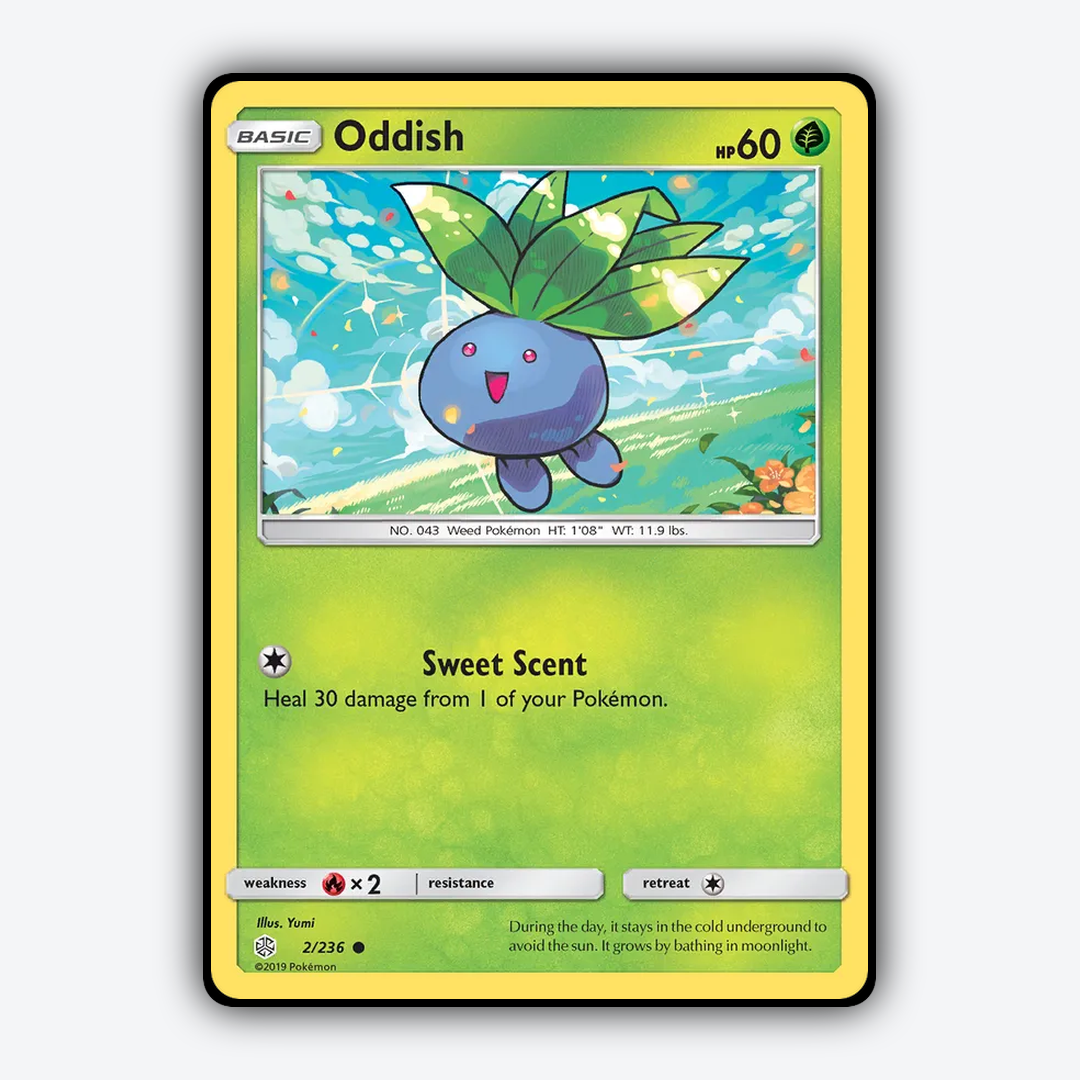 Oddish 002/236 - Cosmic Eclipse Set - Card Rug