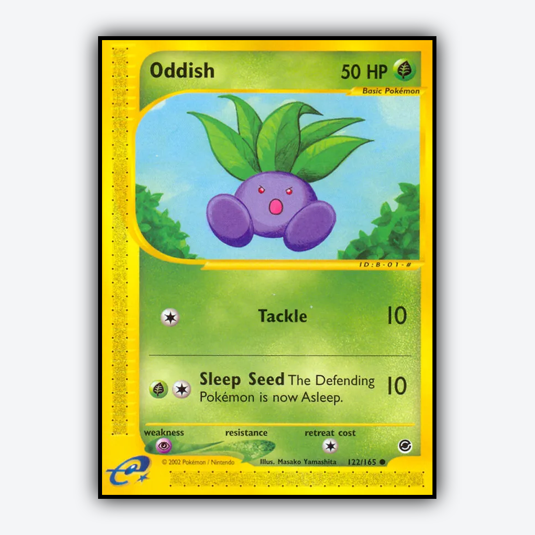 Oddish 122/165 - Expedition Base Set - Card Rug