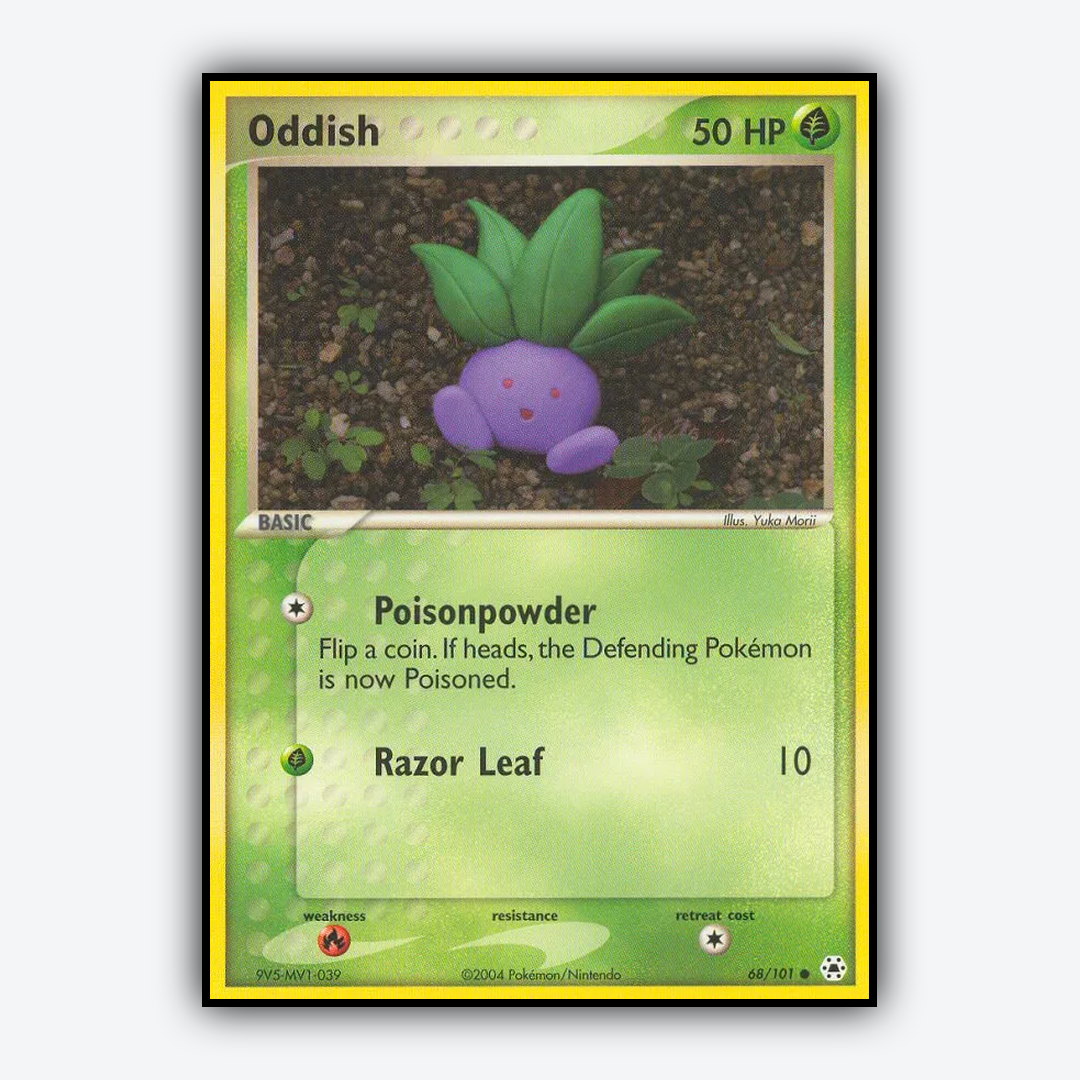 Oddish 068/101 - Hidden Legends Set - Card Rug