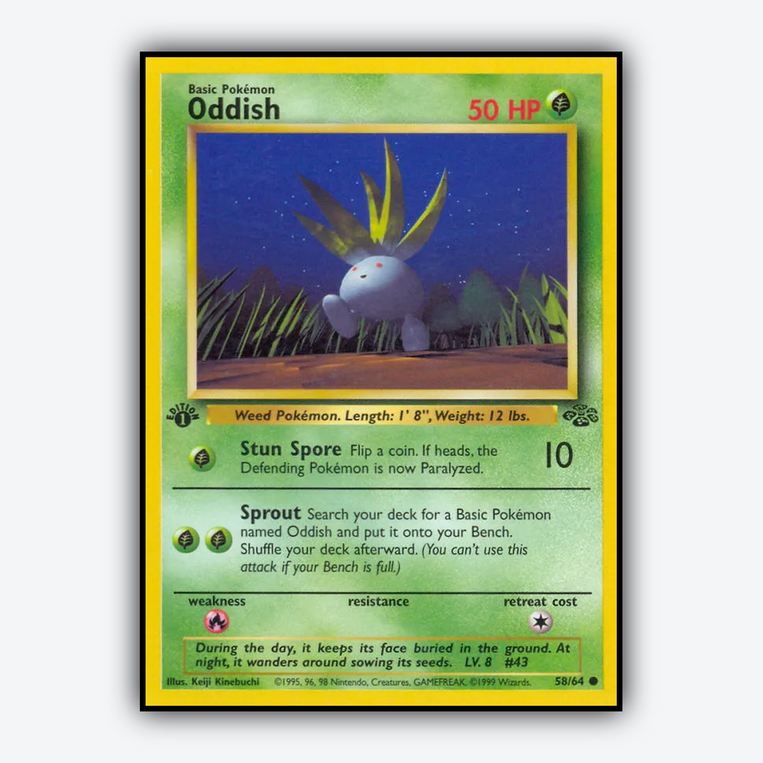 Oddish 058/64 - Jungle Set - Card Rug