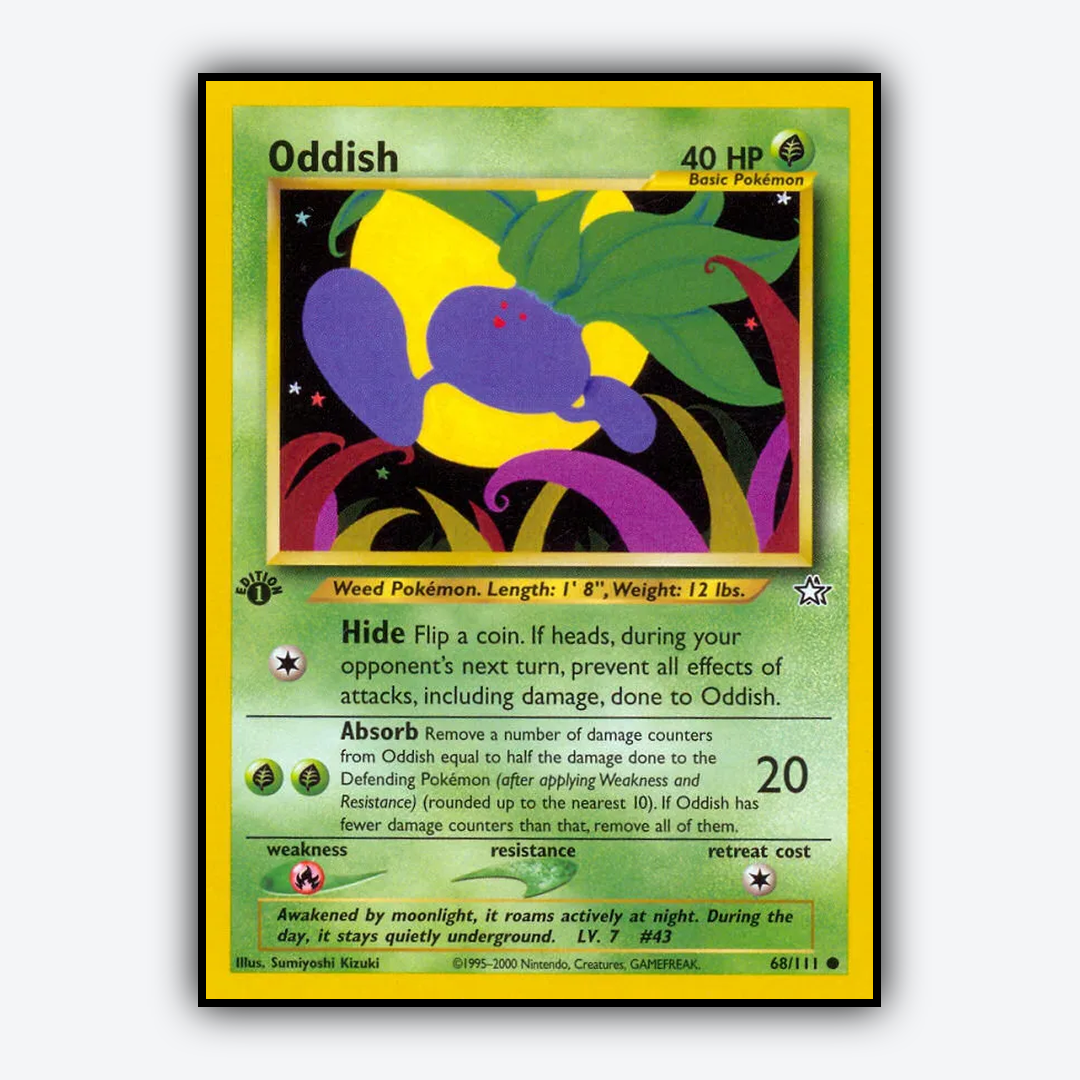 Oddish 068/111 - Neo Genesis Set - Card Rug
