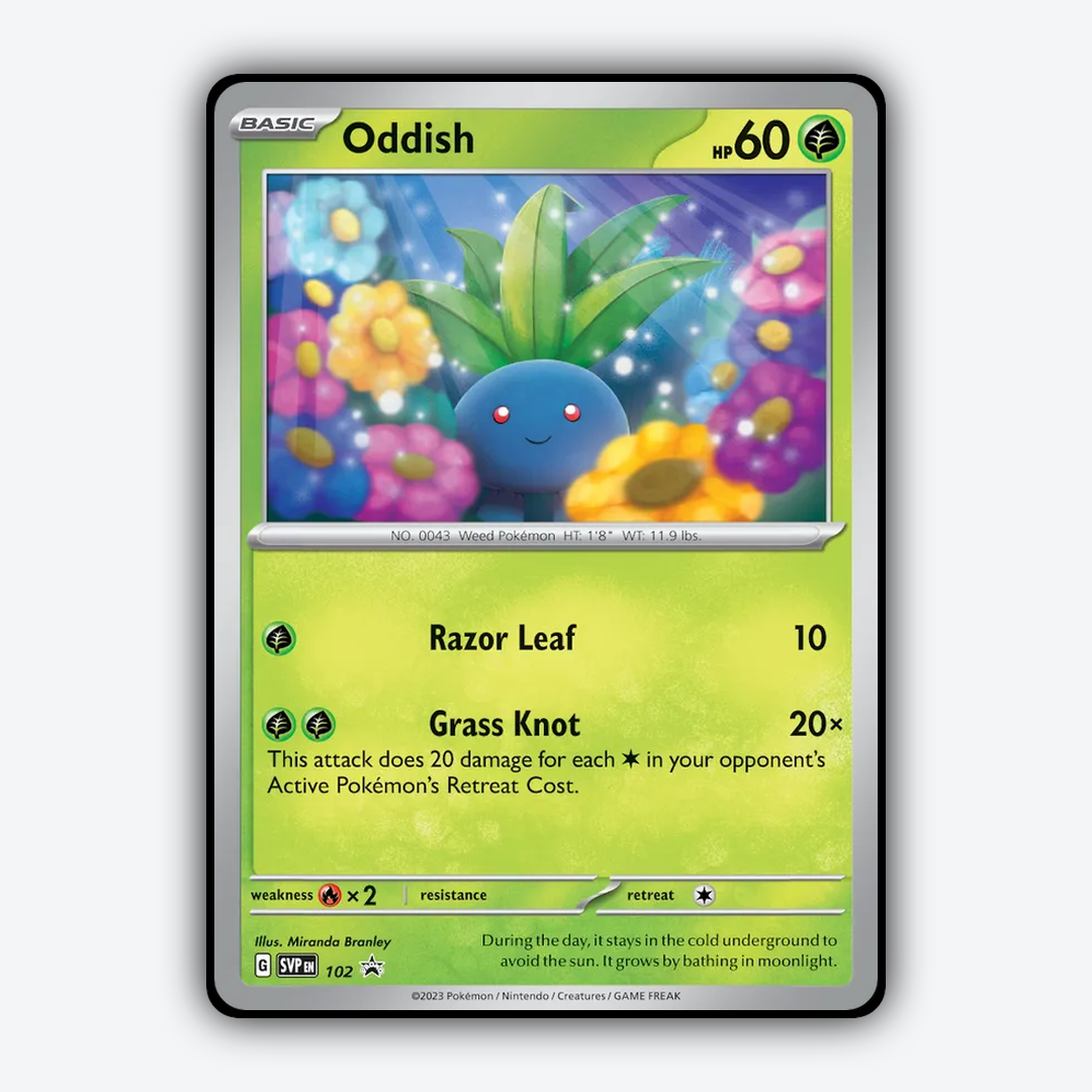 Oddish #102 - Scarlet & Violet Black Star Promos Set - Card Rug