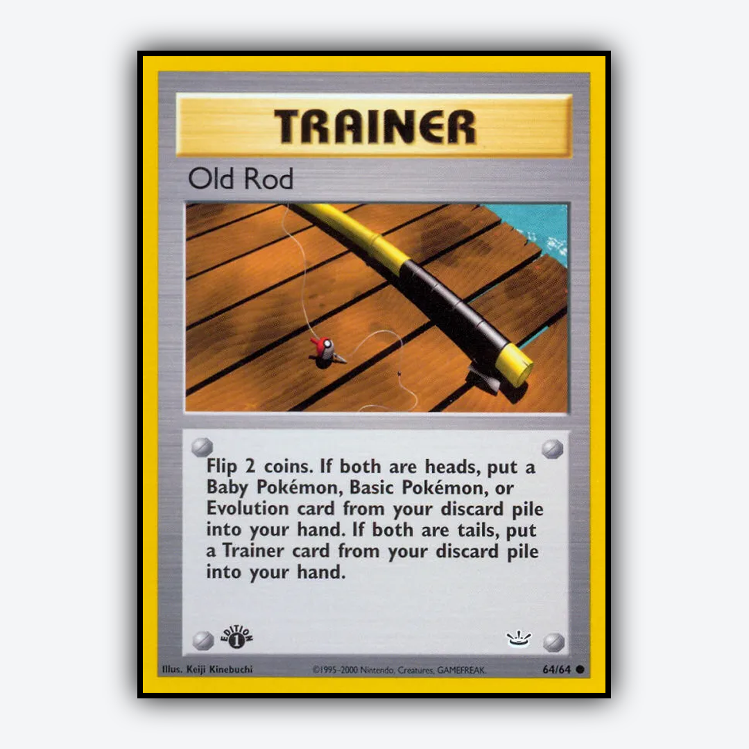 Old Rod 064/64 - Neo Revelation Set - Card Rug