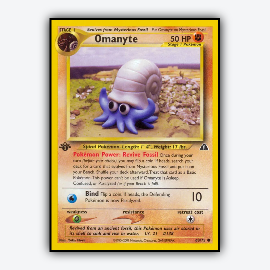 Omanyte 060/75 - Neo Discovery Set - Card Rug
