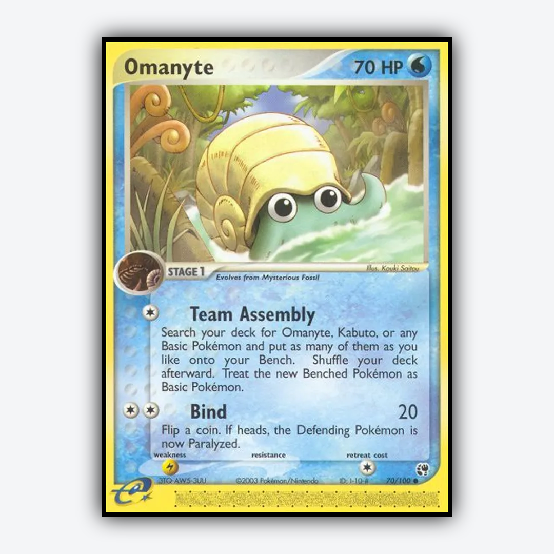 Omanyte 070/100 - Sandstorm Set - Card Rug