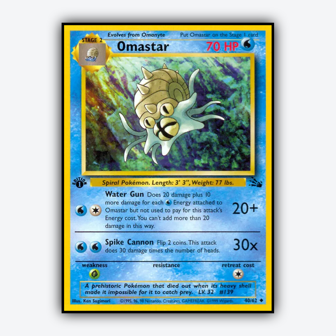Omastar 040/62 - Fossil Set - Card Rug