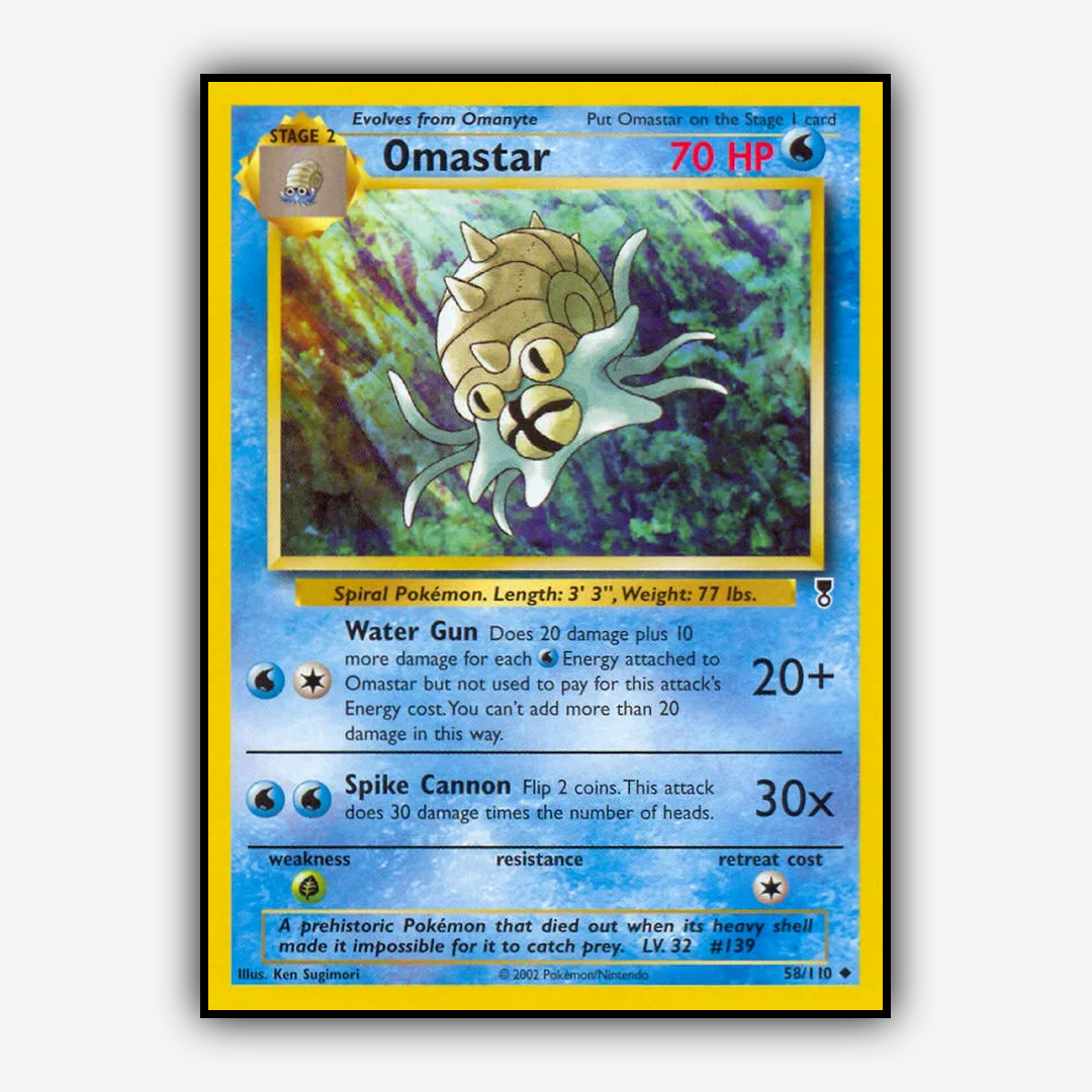 Omastar 058/110 - Legendary Collection Set - Card Rug