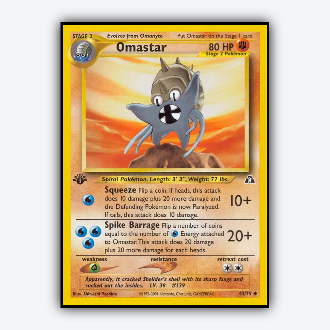 Omastar 043/75 - Neo Discovery Set - Card Rug