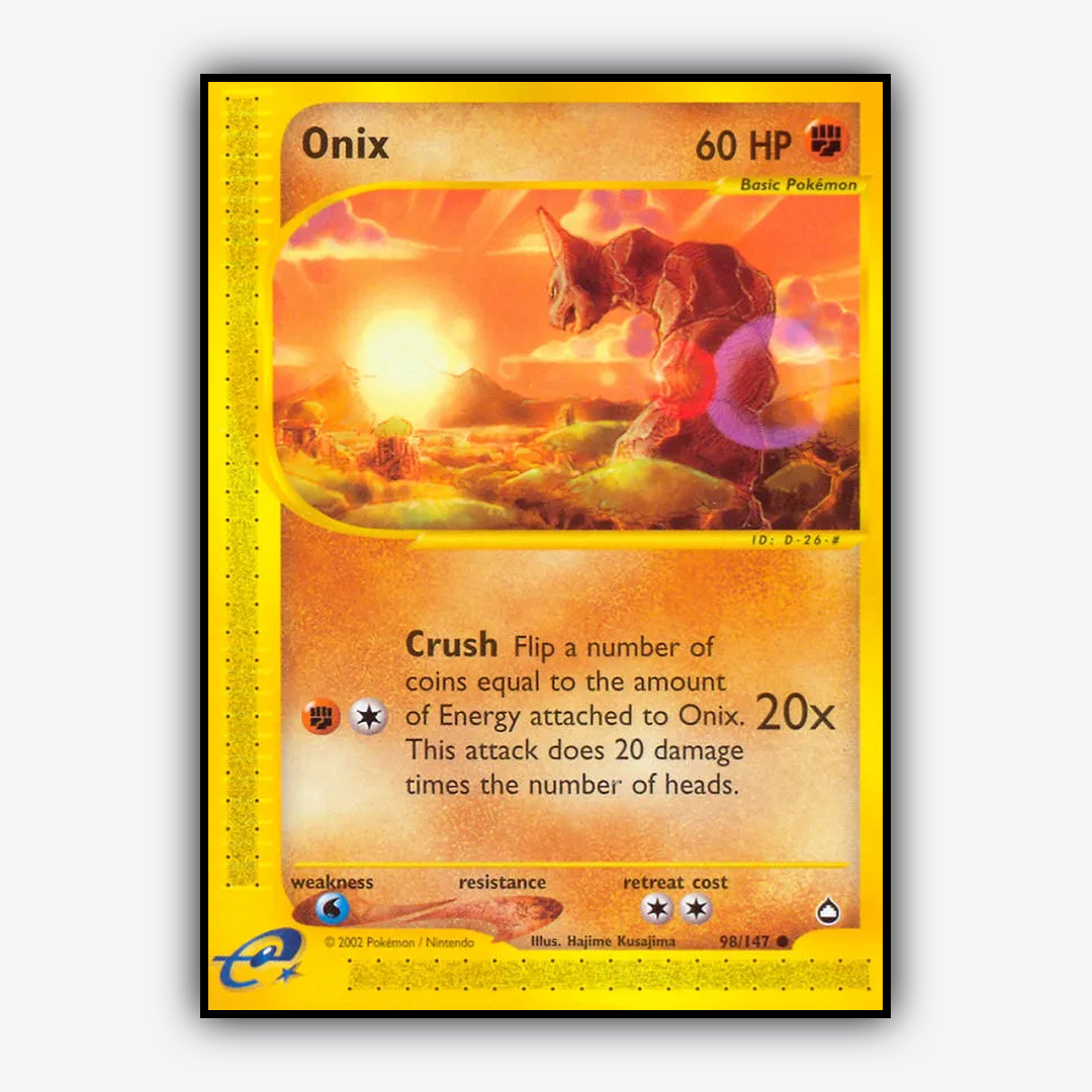 Onix 098/147 - Aquapolis Set - Card Rug