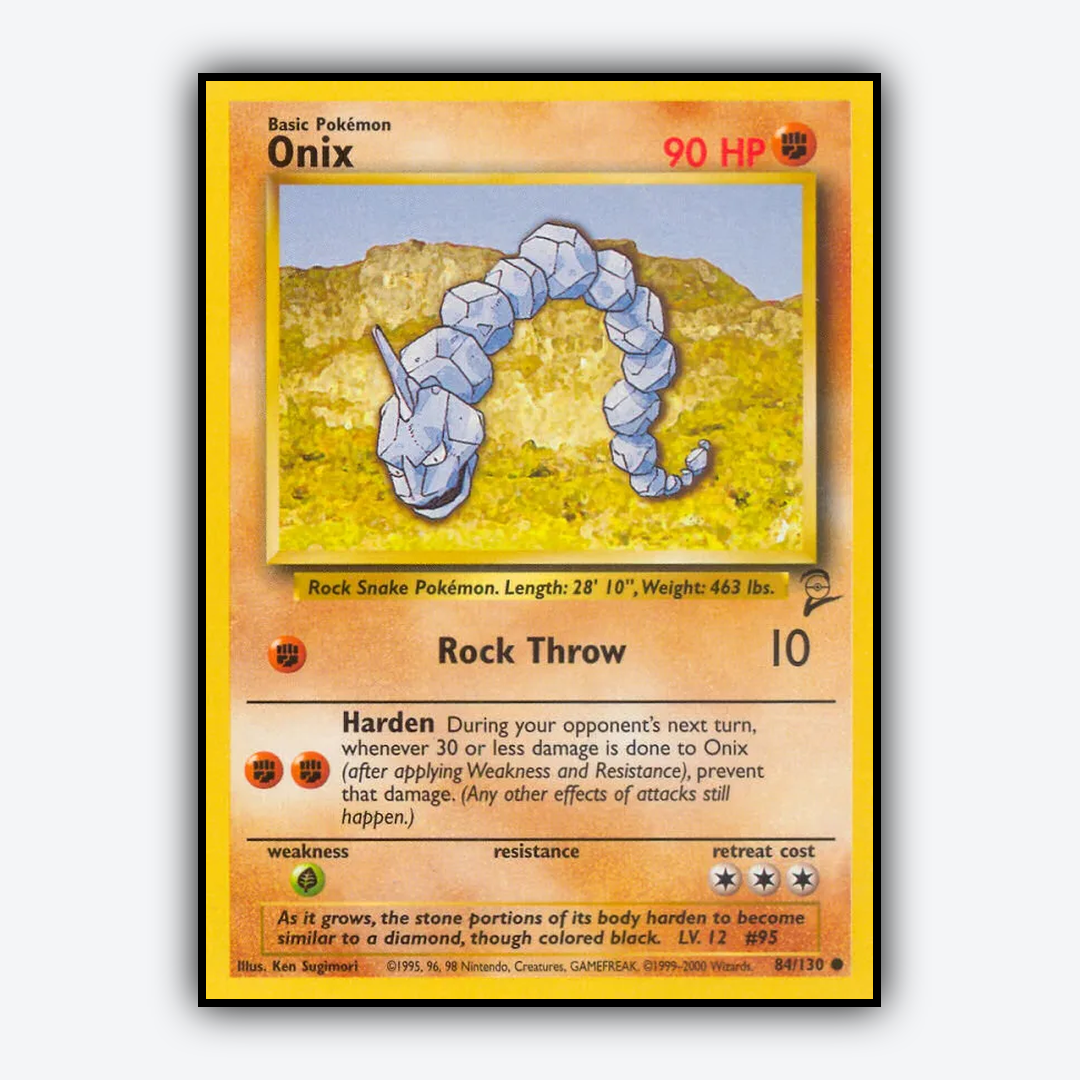Onix 084/130 - Base Set 2 Set - Card Rug