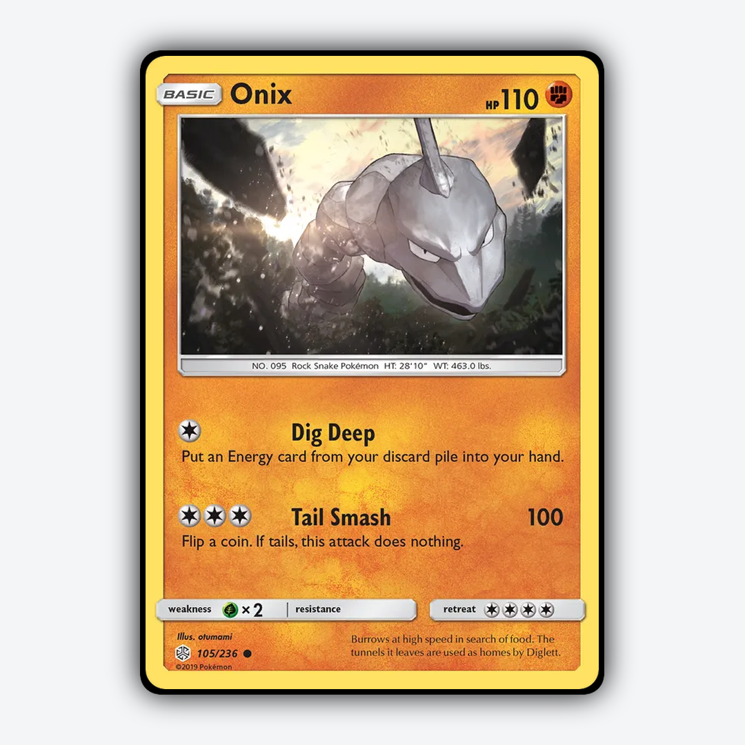 Onix 105/236 - Cosmic Eclipse Set - Card Rug