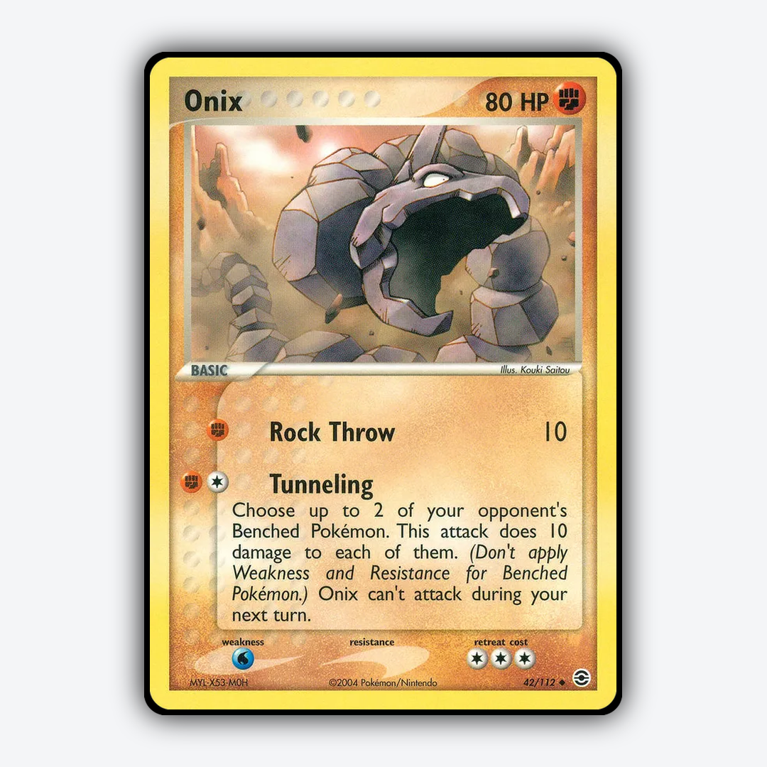 Onix 042/112 - FireRed & LeafGreen Set - Card Rug