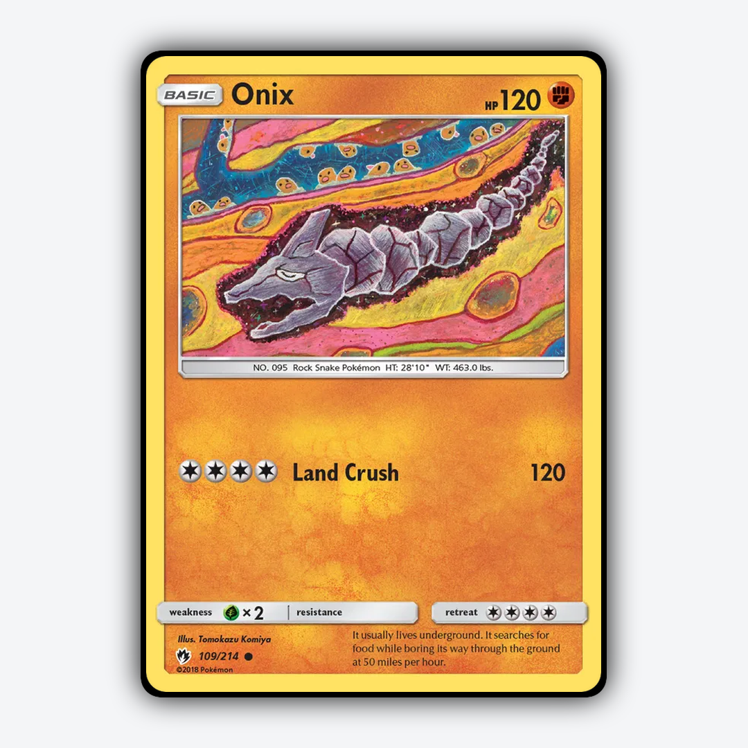 Onix 109/214 - Lost Thunder Set - Card Rug