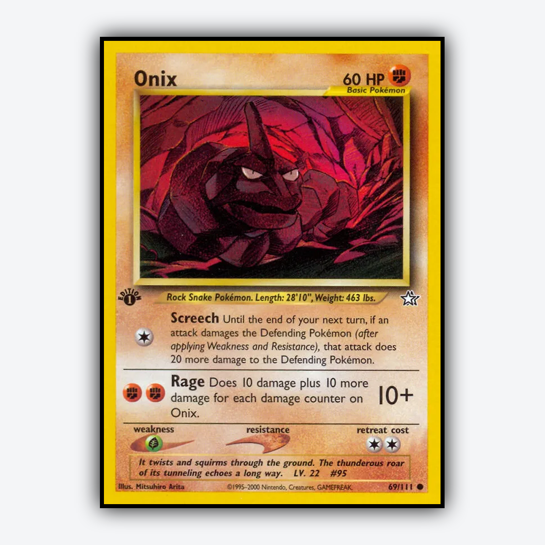 Onix 069/111 - Neo Genesis Set - Card Rug