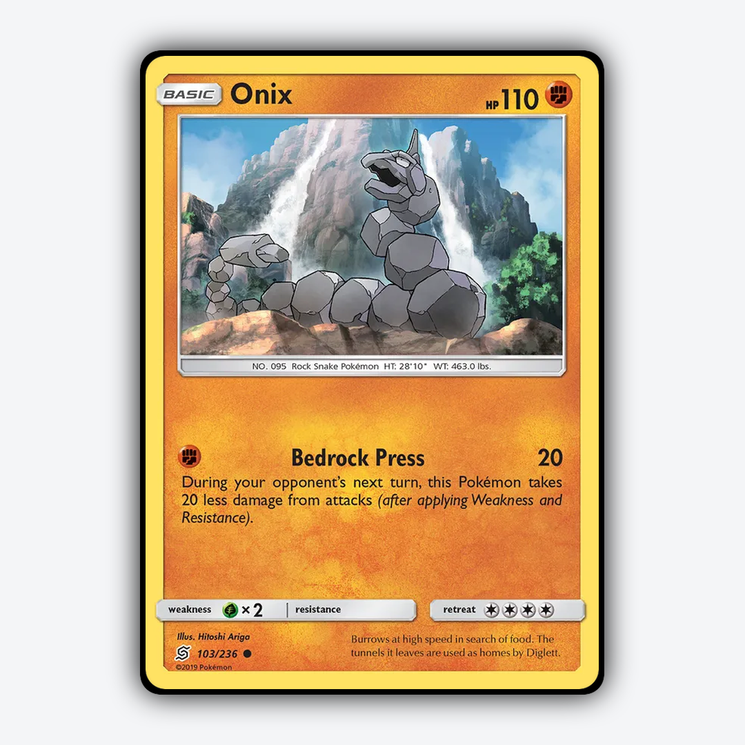 Onix 103/236 - Unified Minds Set - Card Rug