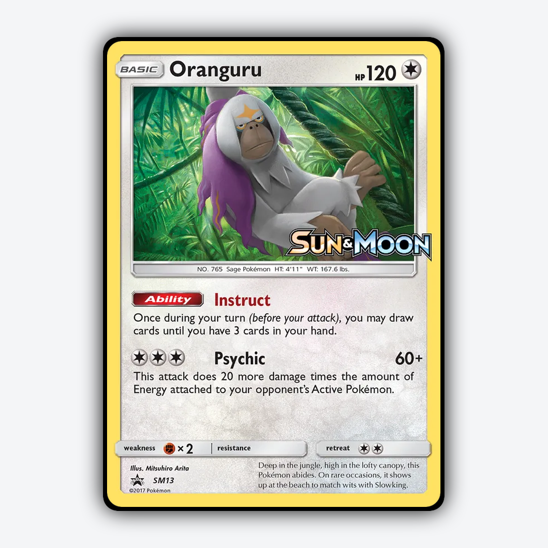 Oranguru #13 - SM Black Star Promos Set - Card Rug