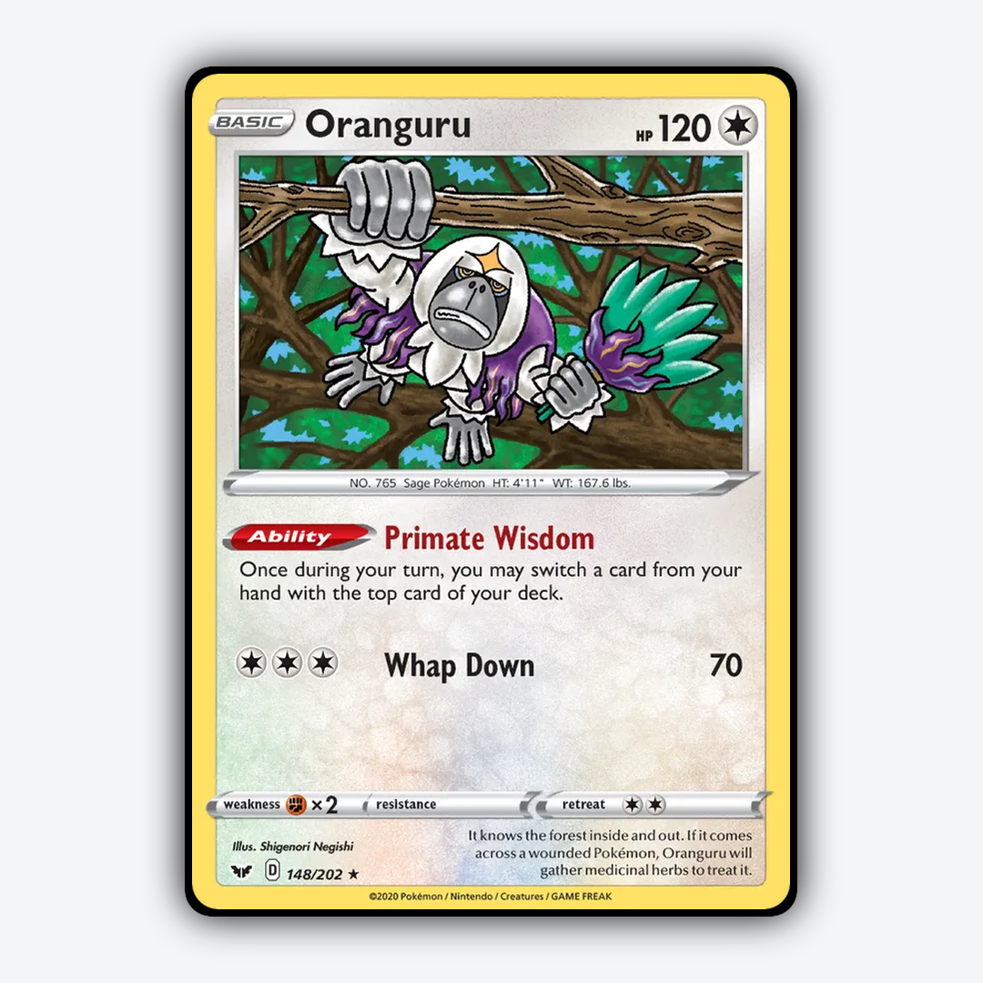 Oranguru 148/202 - Sword & Shield Set - Card Rug