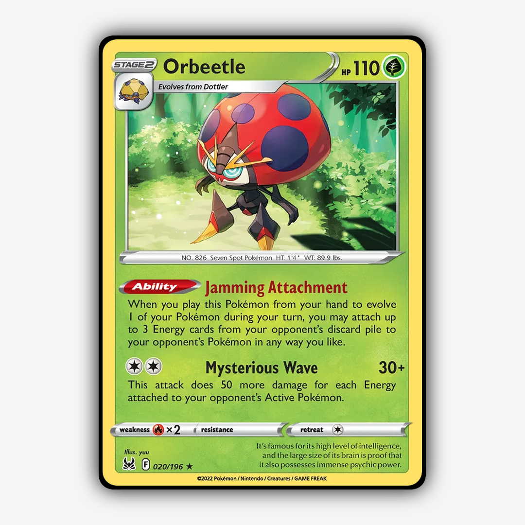 Orbeetle 020/196 - Lost Origin Set - Card Rug