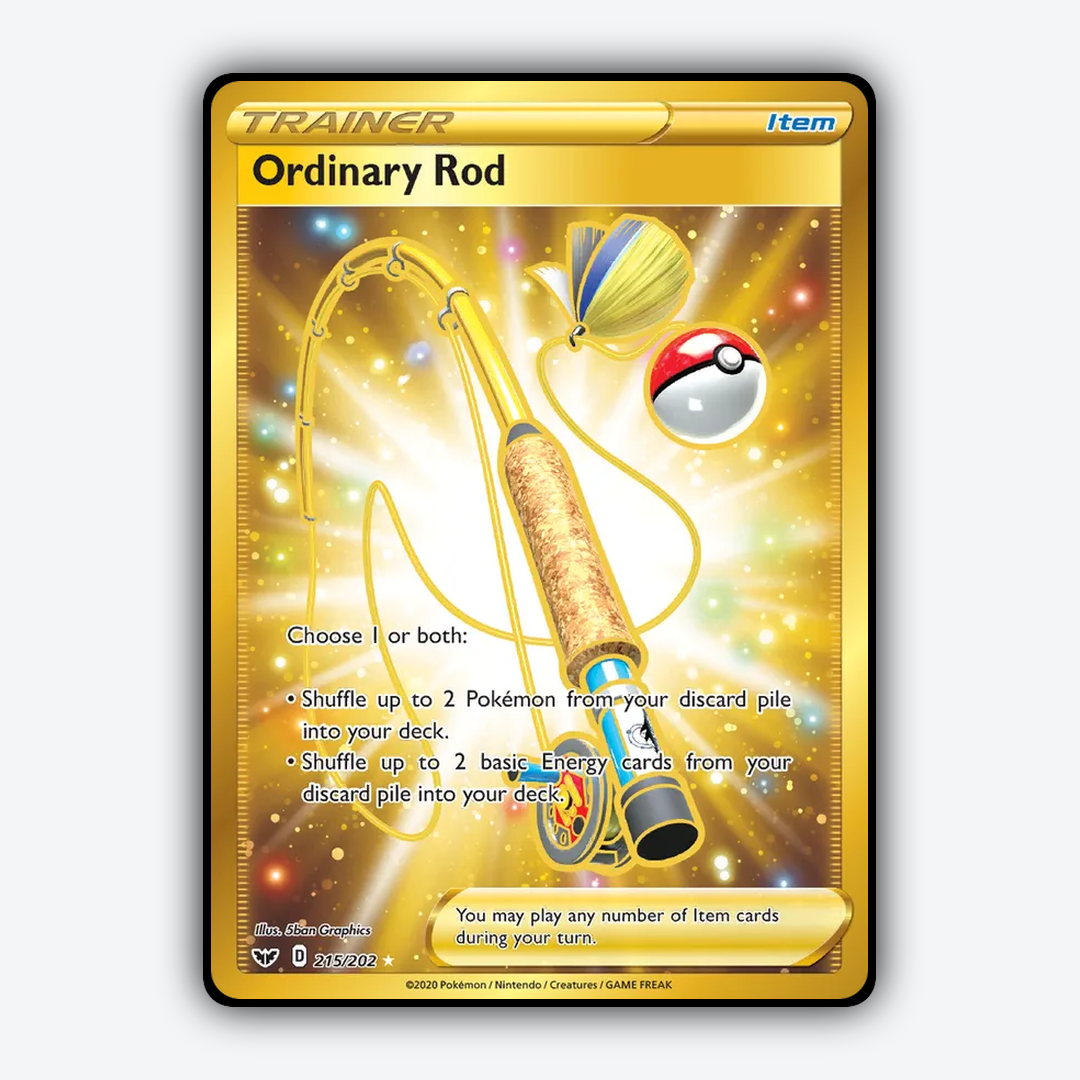 Ordinary Rod 215/202 - Sword & Shield Set - Card Rug