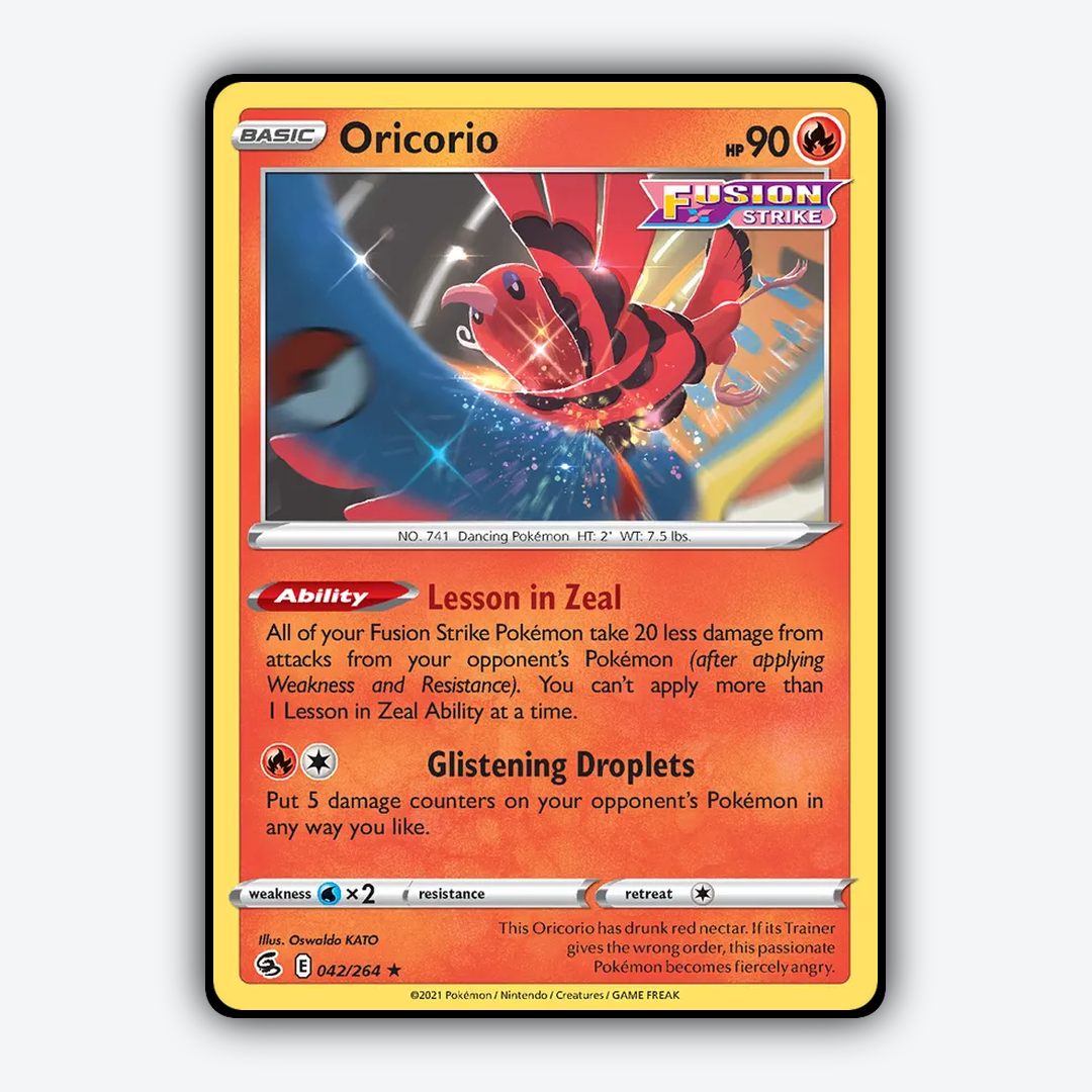 Oricorio 042/264 - Fusion Strike Set - Card Rug