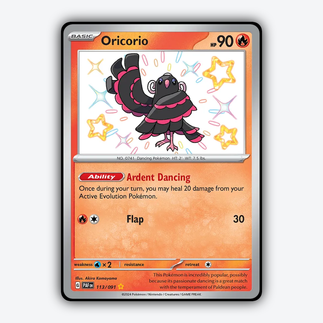 Oricorio #113 - Paldean Fates Set - Card Rug