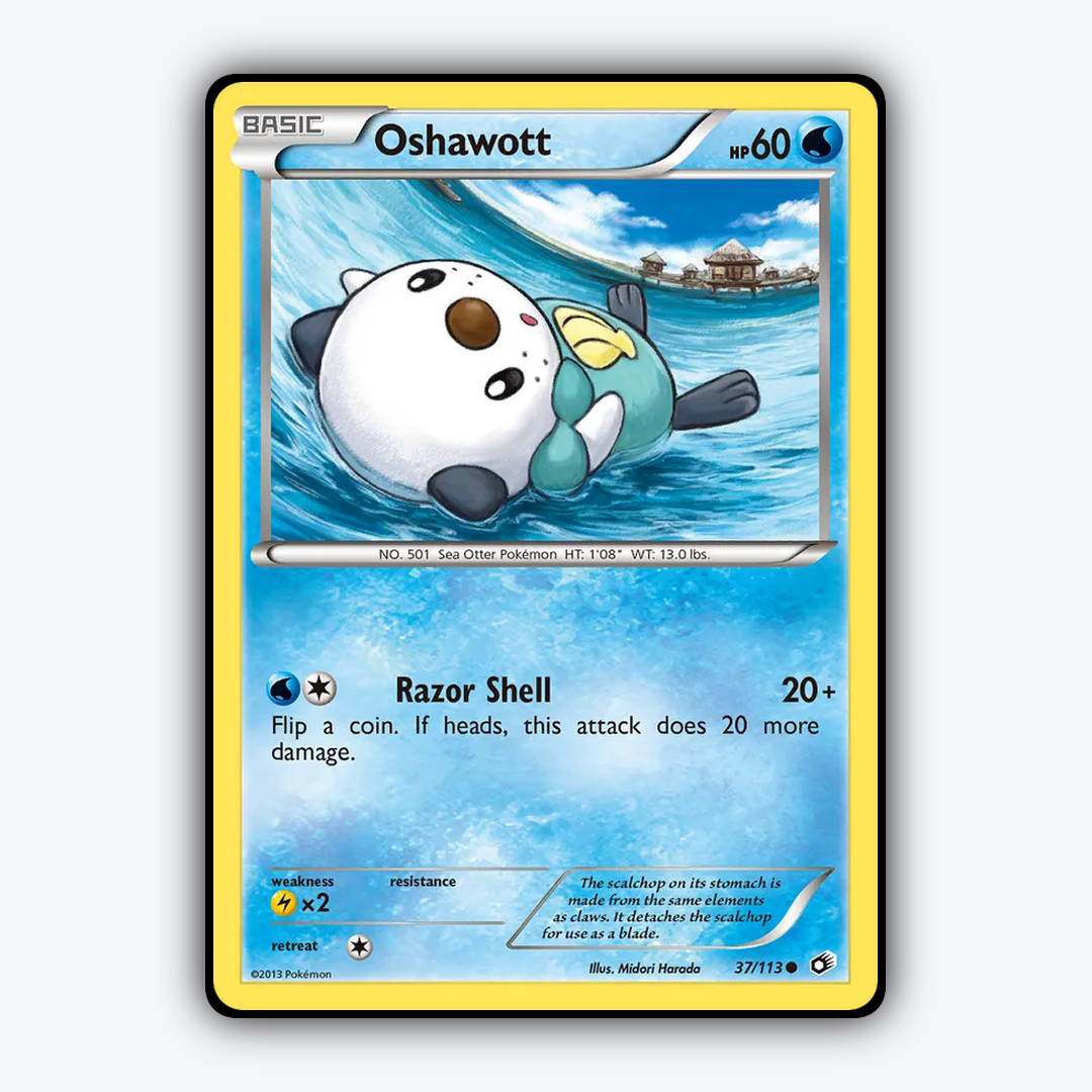 Oshawott 037/113 - Legendary Treasures Set - Card Rug