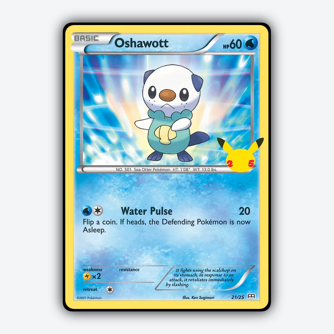 Oshawott 021/25 - McDonald's Collection 2021 Set - Card Rug