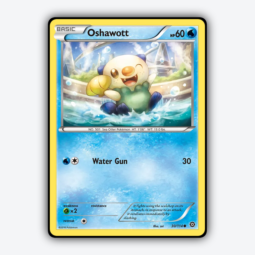 Oshawott 030/114 - Steam Siege Set - Card Rug
