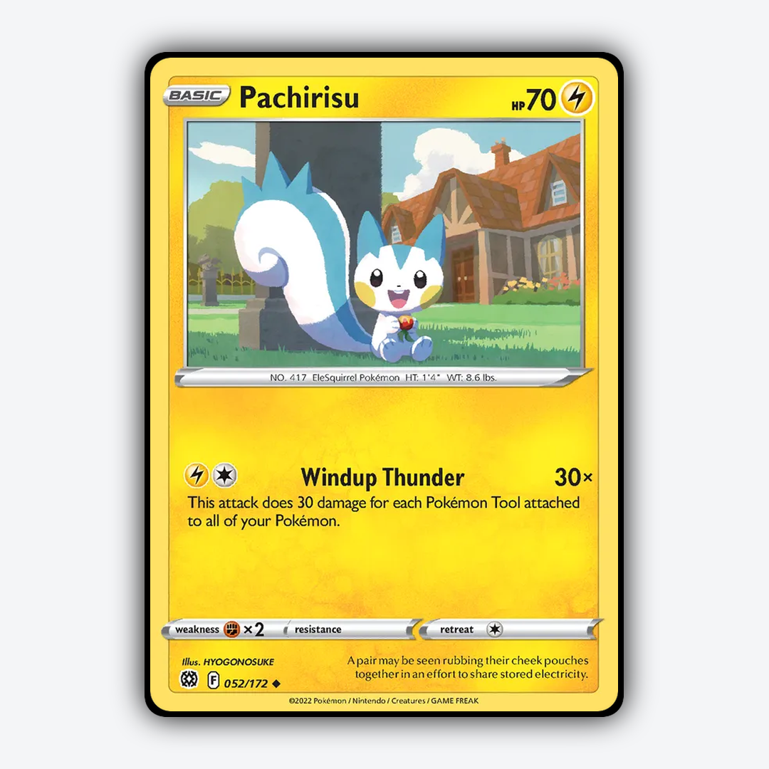 Pachirisu 052/172 - Brilliant Stars Set - Card Rug