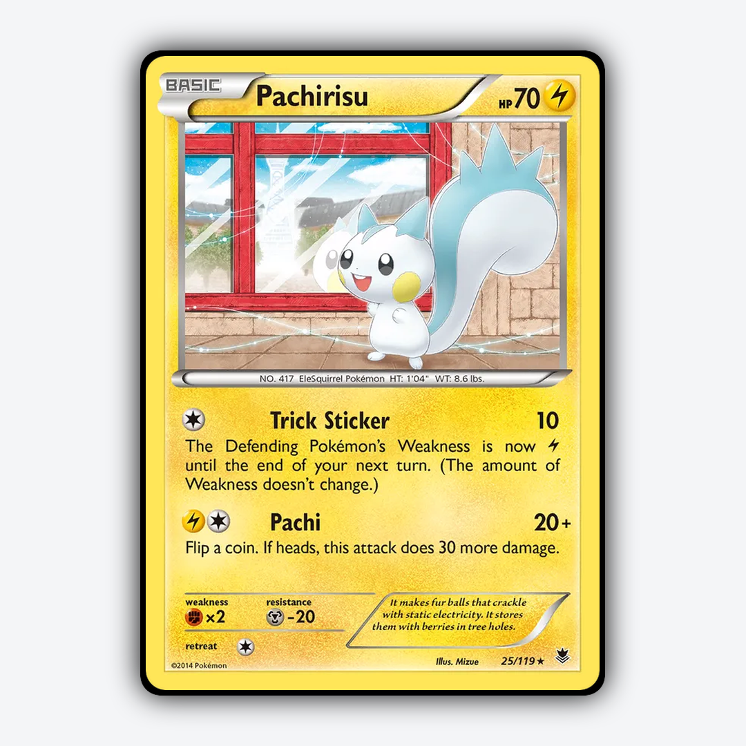 Pachirisu 025/119 - Phantom Forces Set - Card Rug