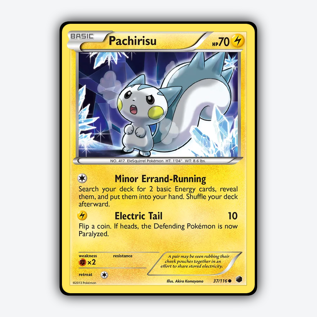 Pachirisu 037/116 - Plasma Freeze Set - Card Rug