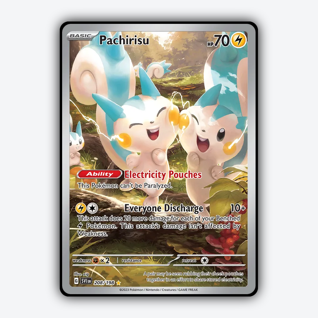 Pachirisu 208/198 - Scarlet & Violet Set - Card Rug