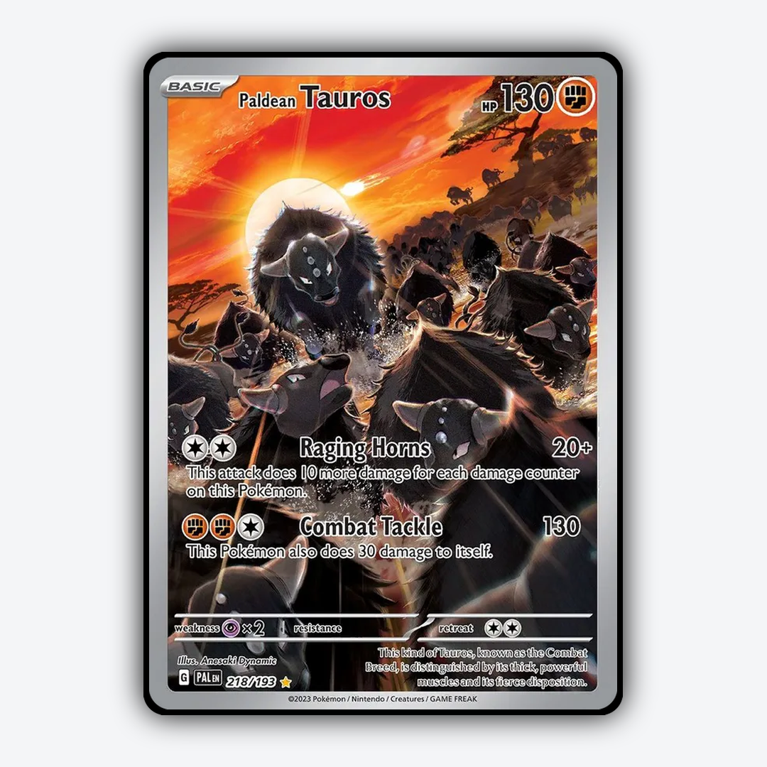 Paldean Tauros 218/193 - Paldea Evolved Set - Card Rug