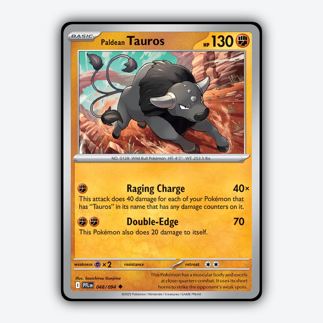 Paldean Tauros 048/094 - Phantasmal Flames Set - Card Rug