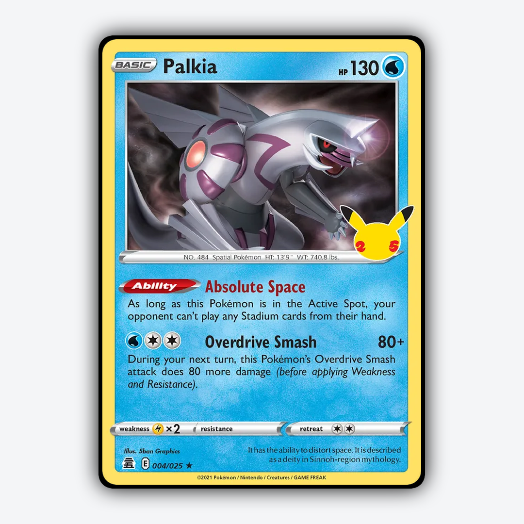 Palkia #25 - Celebrations Set - Card Rug