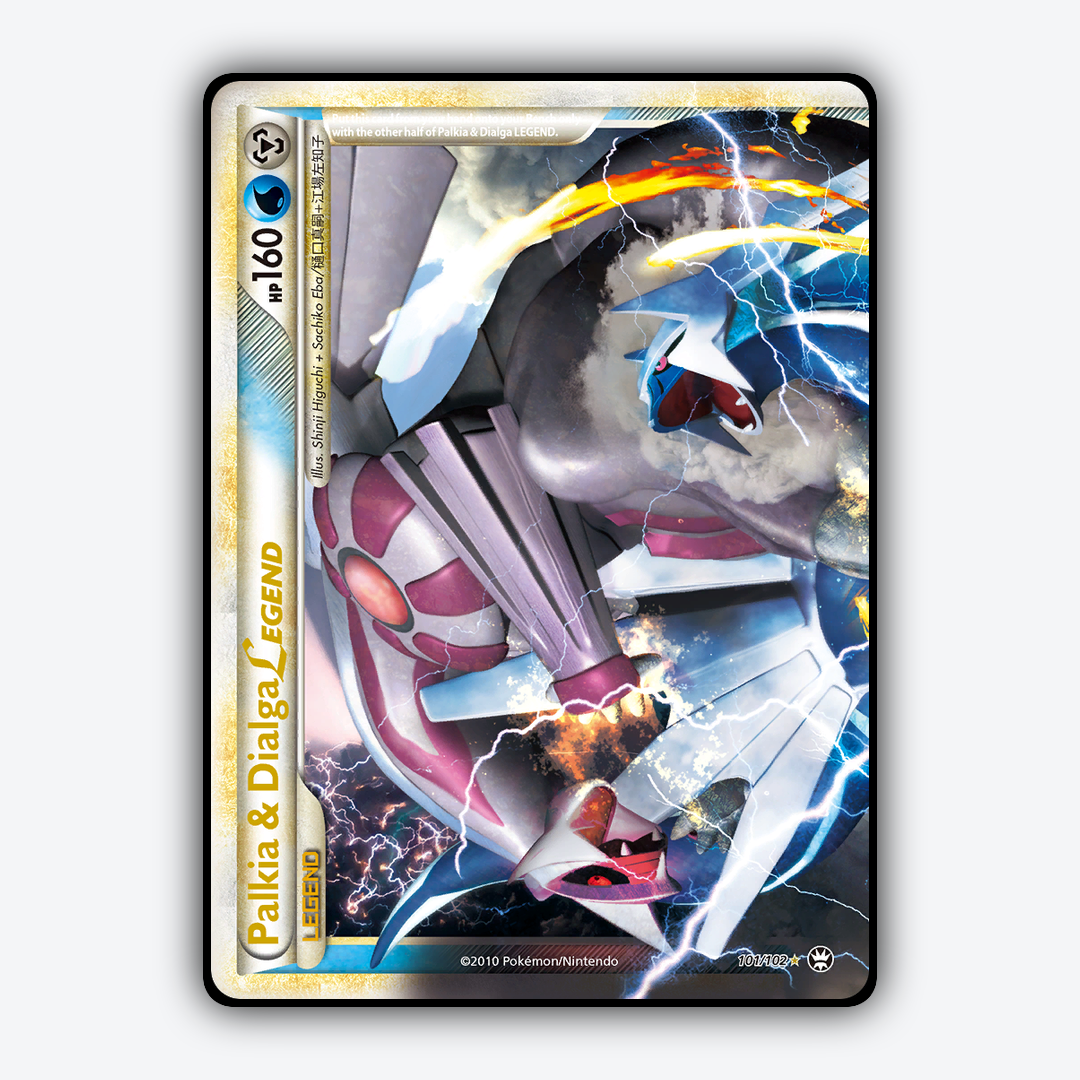 Palkia & Dialga LEGEND 101/102 - HS—Triumphant Set - Card Rug