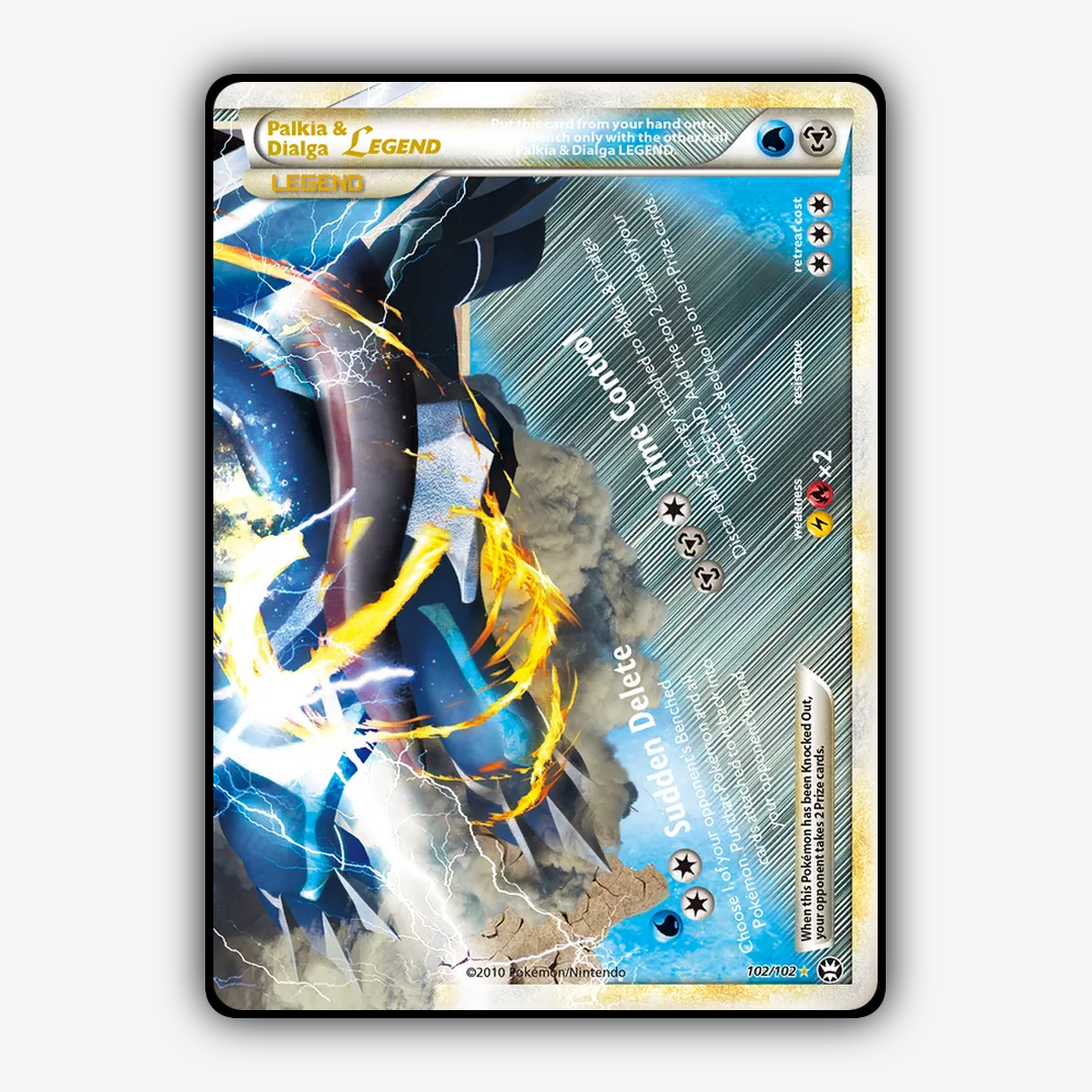 Palkia & Dialga LEGEND 102/102 - HS—Triumphant Set - Card Rug