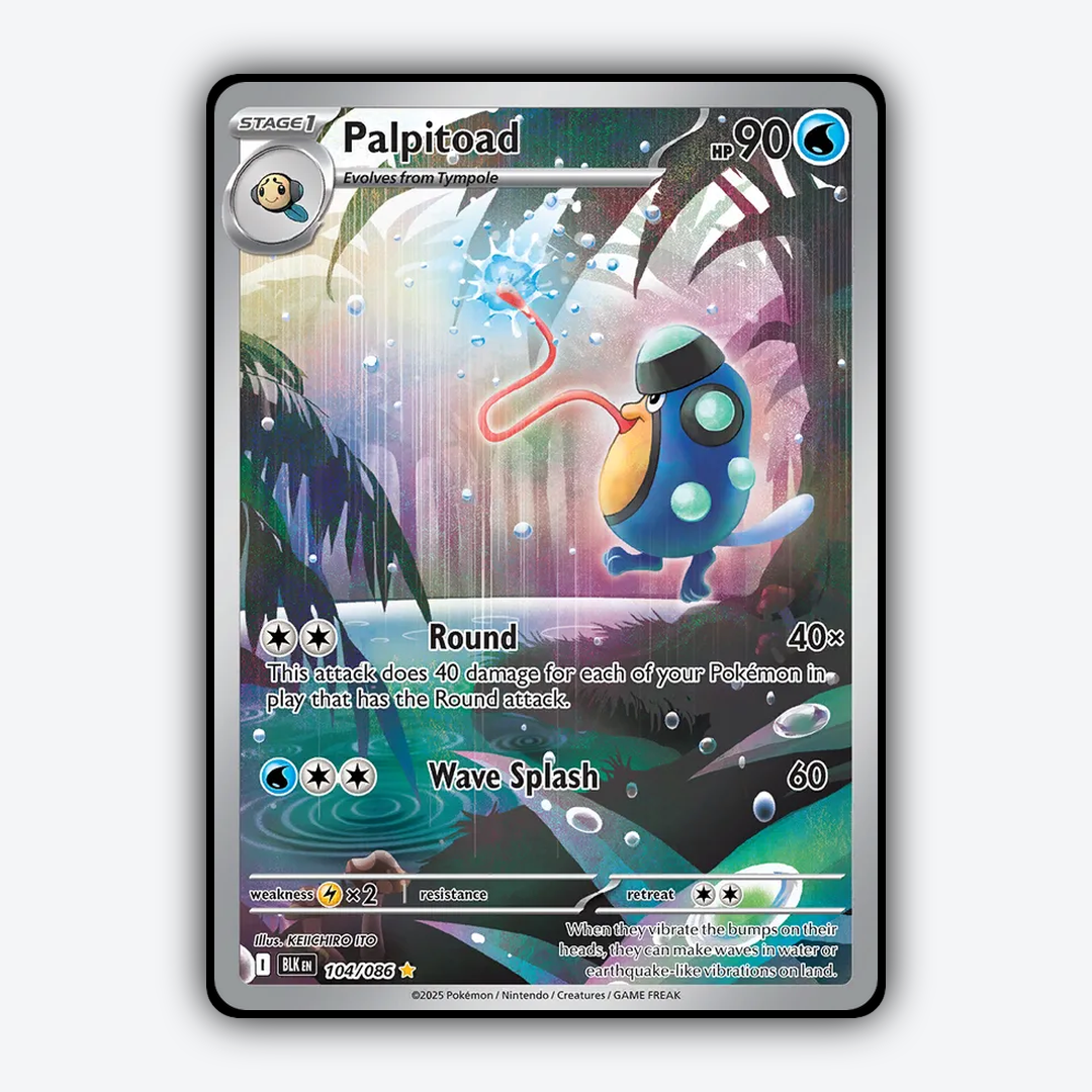 Palpitoad #104 - Black Bolt Set - Card Rug