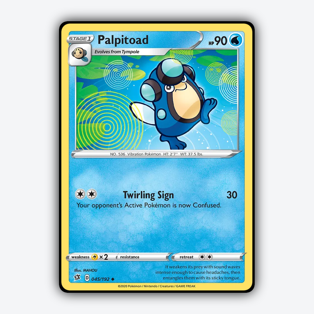 Palpitoad 045/192 - Rebel Clash Set - Card Rug