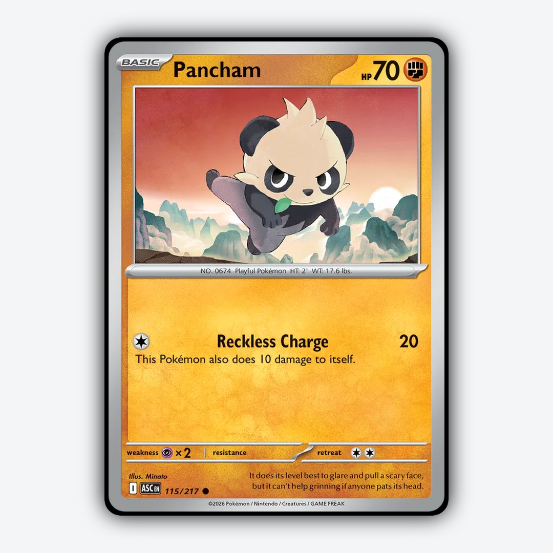 Pancham 115/217 - Ascended Heroes Set - Card Rug