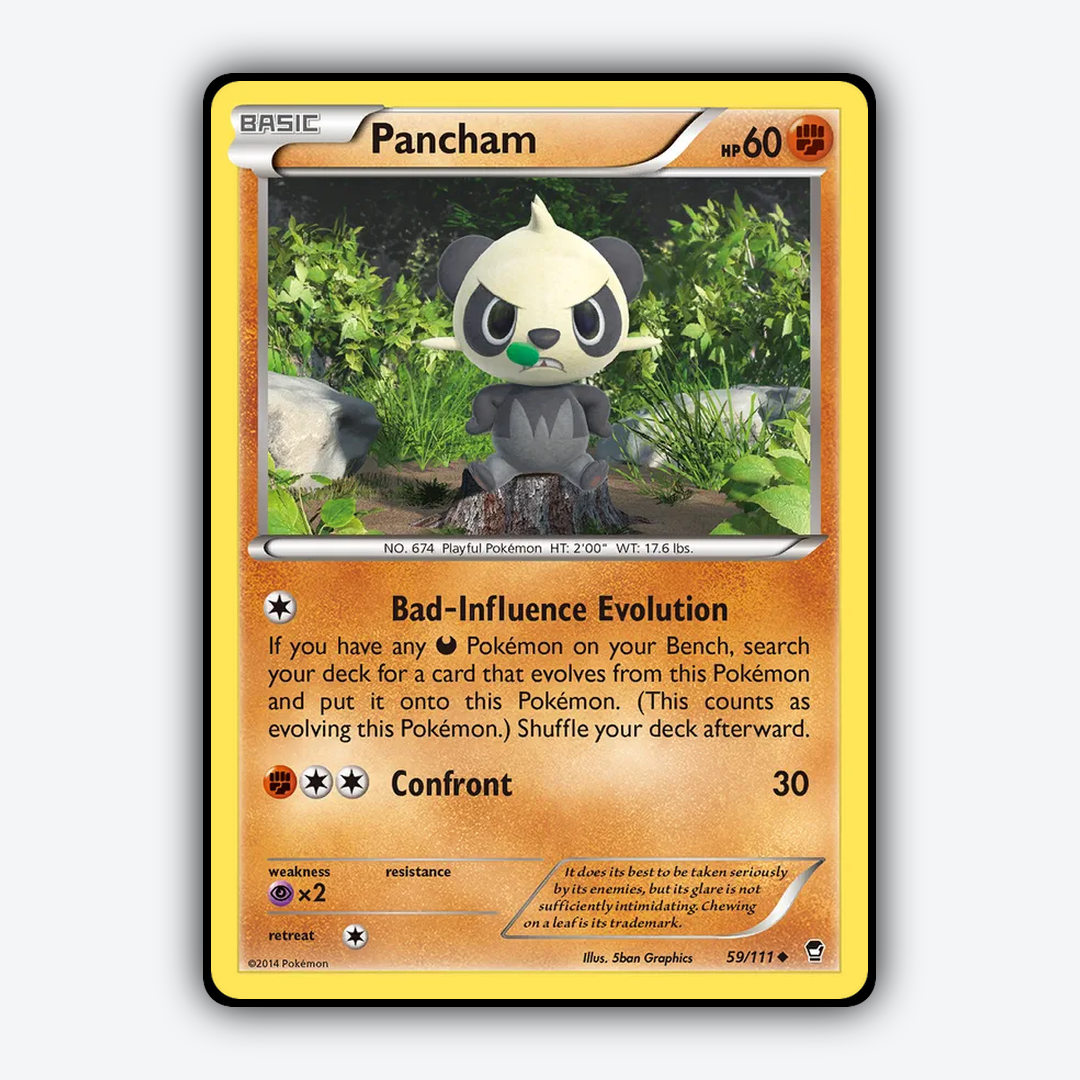Pancham 059/111 - Furious Fists Set - Card Rug