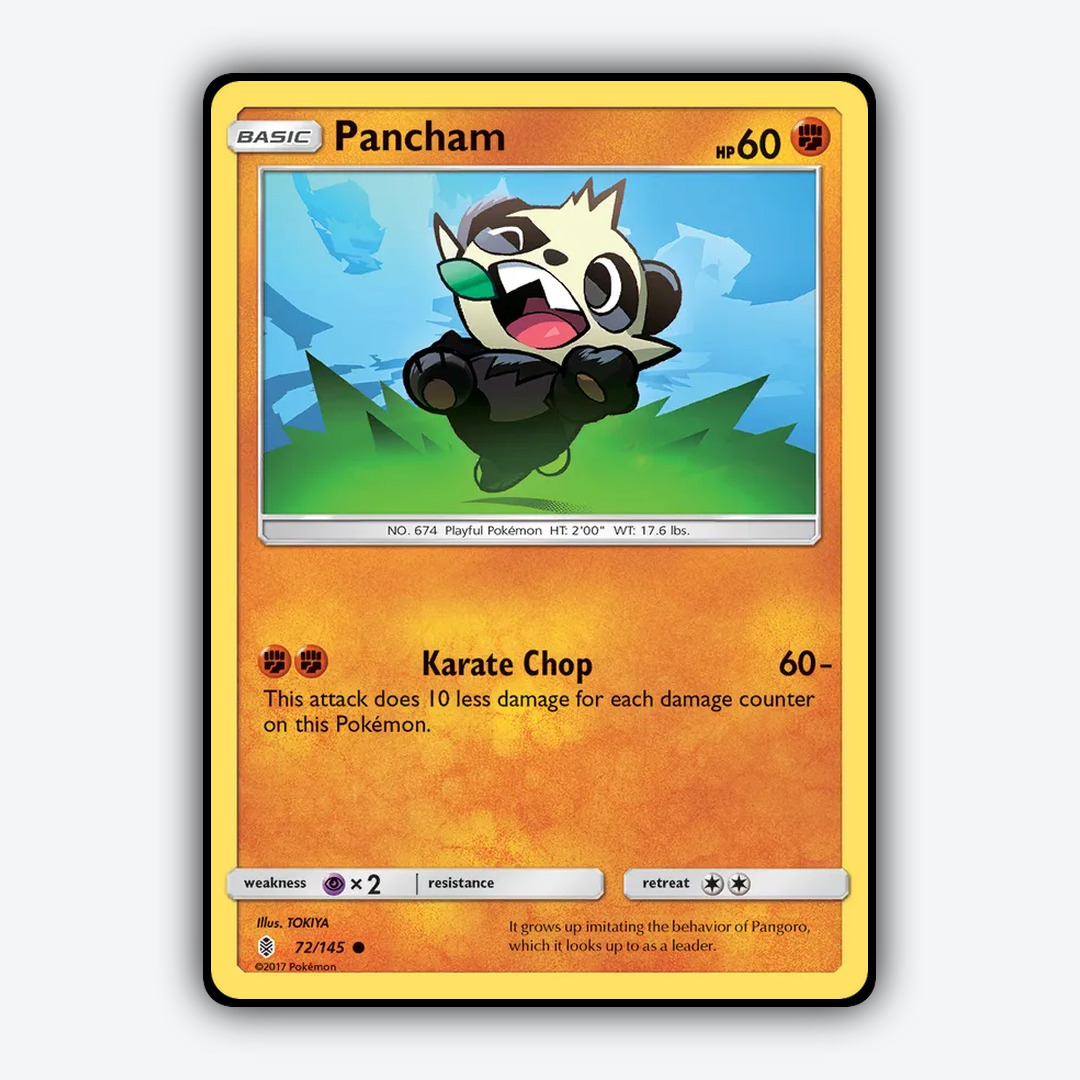Pancham 072/145 - Guardians Rising Set - Card Rug