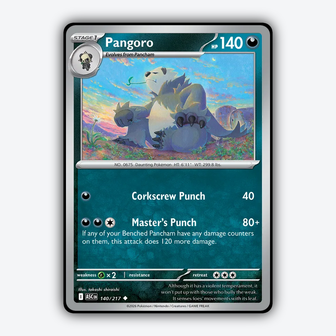 Pangoro 140/217 - Ascended Heroes Set - Card Rug