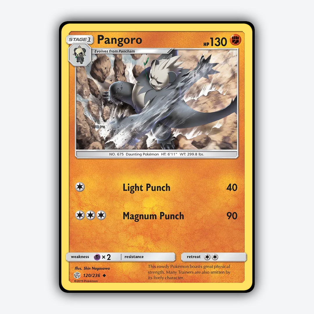 Pangoro 120/236 - Cosmic Eclipse Set - Card Rug