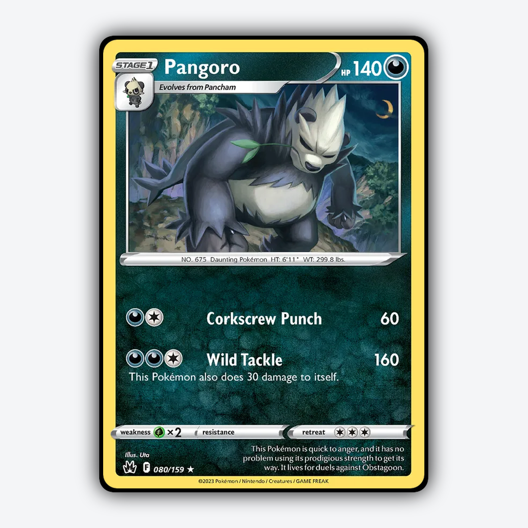 Pangoro 080/159 - Crown Zenith Set - Card Rug